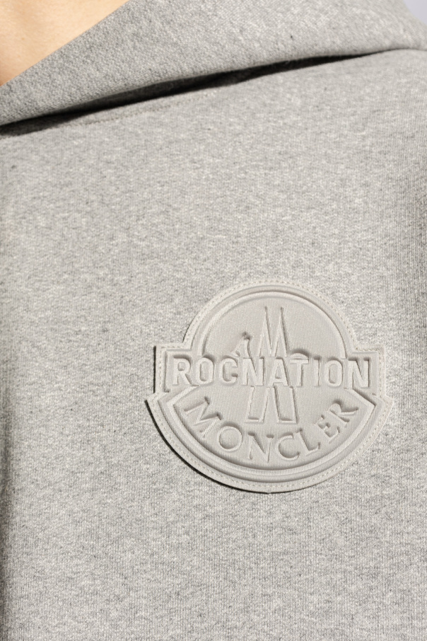 MONCLER GENIUS ROC NATION BY JAY-Z ロゴ Hoodie フーディー Moncler Genius - Roc Nation by Jay-Z Logo-Print Cotton